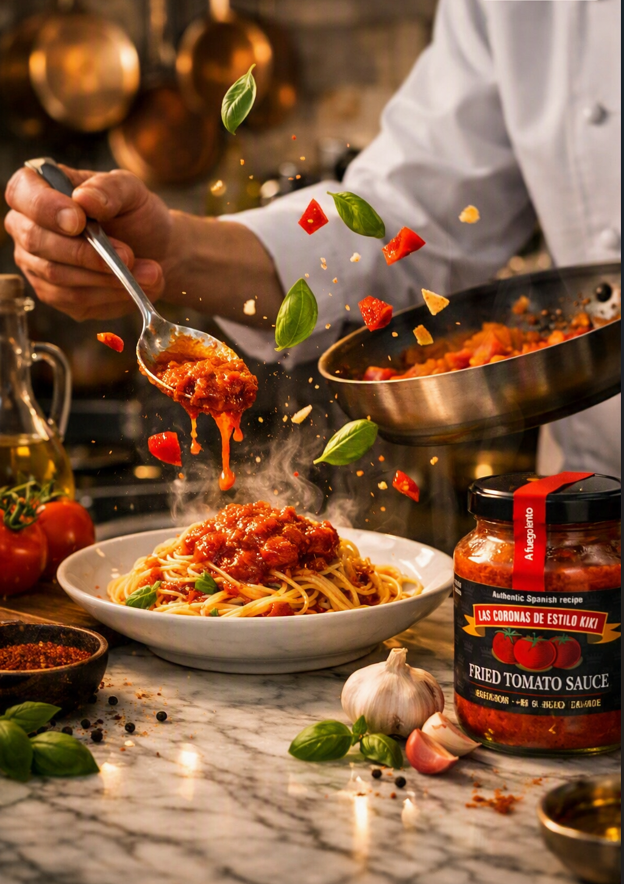 Premium Fried Tomato Sauce (300g) Homemade Spanish tomato sauce.