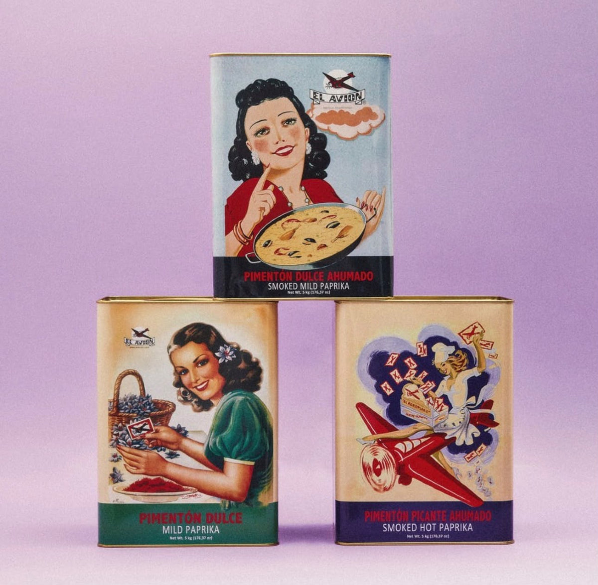 Spanish Paprika Trio – Sweet, Smoked & Hot (3 × 75g Vintage Tins) by IBERICO DISTRIBUTION LLC – Authentic Spanish Gourmet from IBERICO DISTRIBUTION LLCSeasoningPAPRIKA‑TRIO‑75G